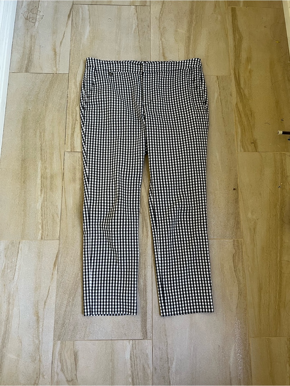 Ralph Lauren Black and White Gingham Pants